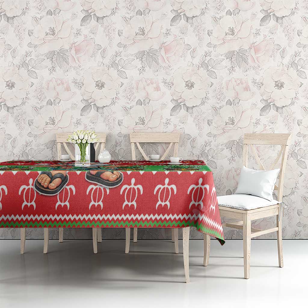 Mele Kalikimaka Hawaii Christmas Tablecloth Funny Santa 67 Gen Alpha Slang - Polynesian Pride