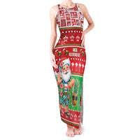 Mele Kalikimaka Hawaii Christmas Tank Maxi Dress Funny Santa 67 Gen Alpha Slang - Polynesian Pride