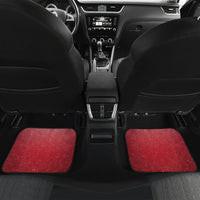 Personalised Christmas In July Car Mats Funny Dabbing Dance Koala And Blue Penguins LT05 Set 2pcs - Back Red - Polynesian Pride