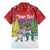 Personalised Christmas In July Family Matching Mermaid Dress and Hawaiian Shirt Funny Dabbing Dance Koala And Blue Penguins