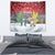 Christmas In July Tapestry Funny Dabbing Dance Koala And Blue Penguins