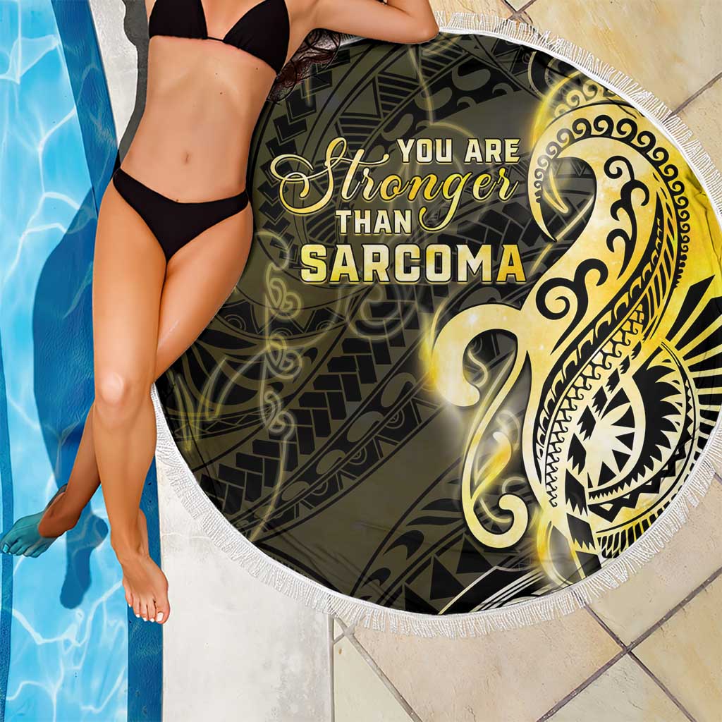 Sarcoma Awareness Beach Blanket You Are Stronger Than Sarcoma LT05 - Polynesian Pride