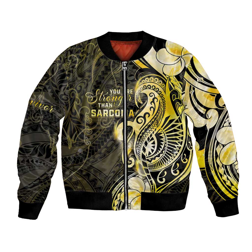 Sarcoma Awareness Bomber Jacket You Are Stronger Than Sarcoma