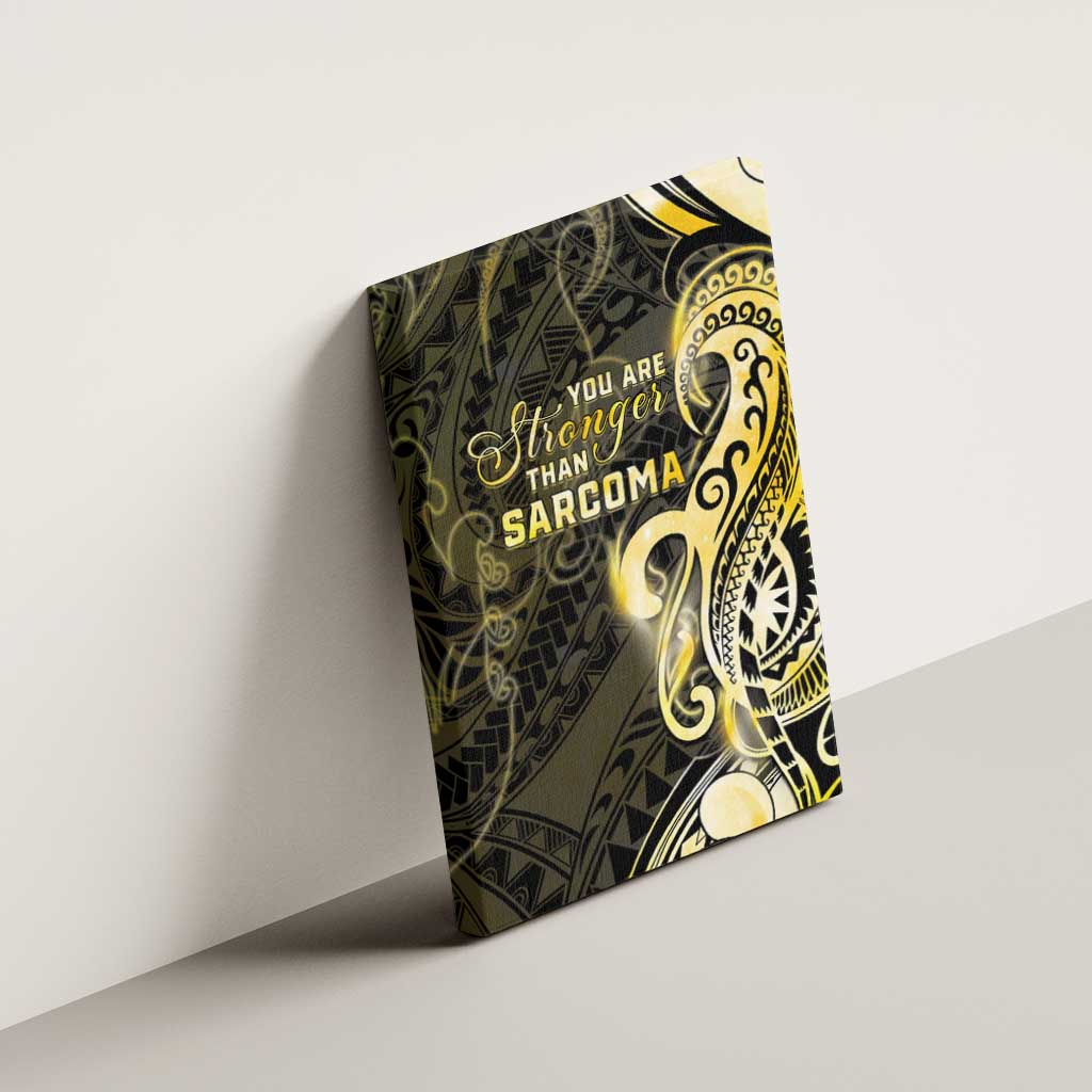 Sarcoma Awareness Canvas Wall Art You Are Stronger Than Sarcoma LT05 - Polynesian Pride