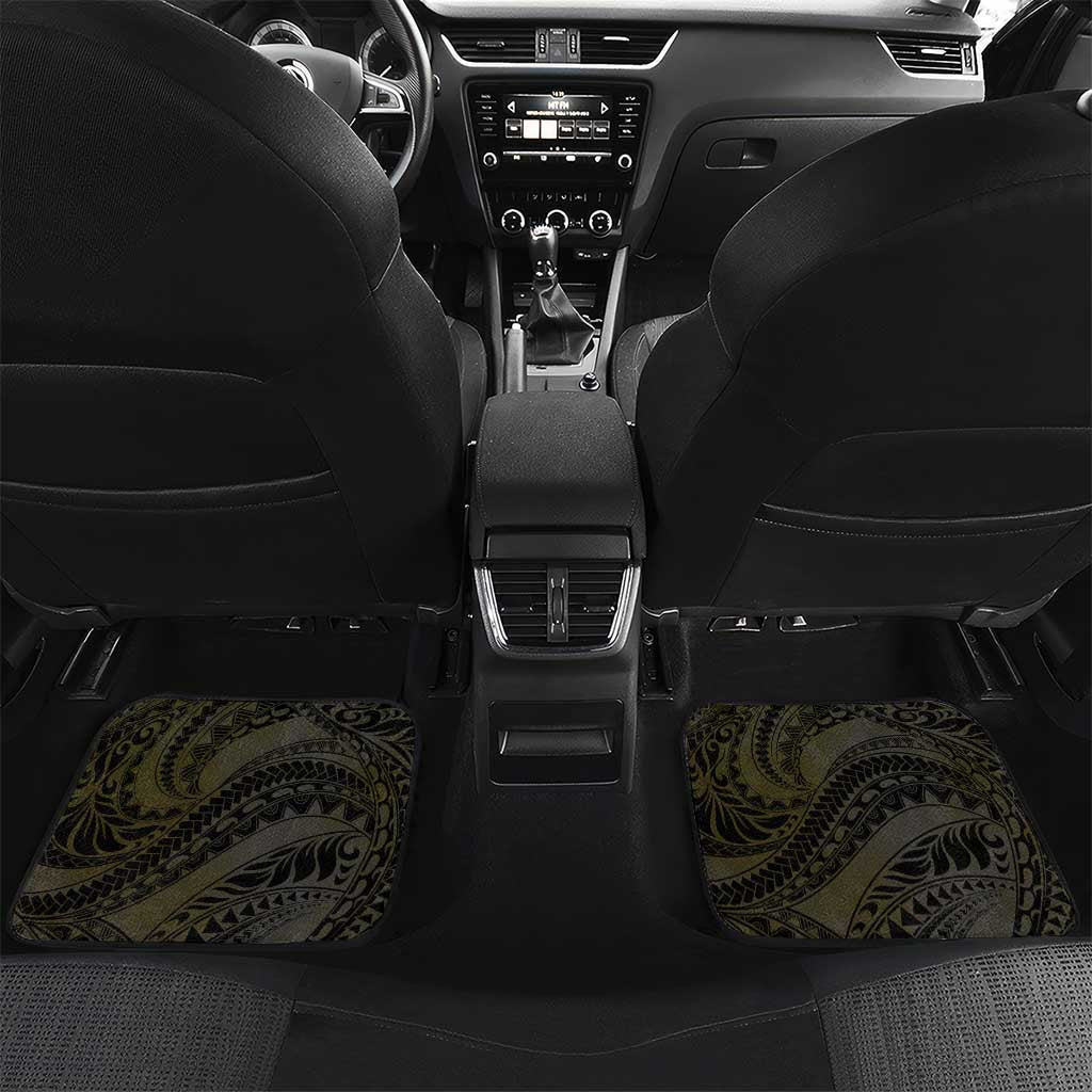 Sarcoma Awareness Car Mats You Are Stronger Than Sarcoma LT05 Set 2pcs - Back Yellow - Polynesian Pride