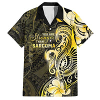 Sarcoma Awareness Family Matching Off Shoulder Maxi Dress and Hawaiian Shirt You Are Stronger Than Sarcoma