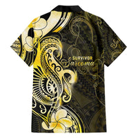 Sarcoma Awareness Family Matching Off Shoulder Maxi Dress and Hawaiian Shirt You Are Stronger Than Sarcoma