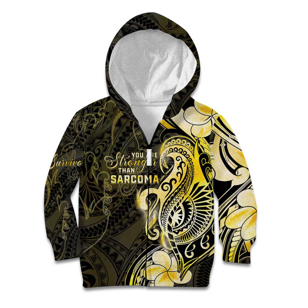 Sarcoma Awareness Kid Hoodie You Are Stronger Than Sarcoma
