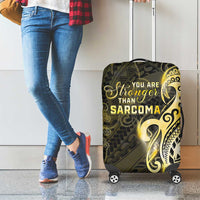 Sarcoma Awareness Luggage Cover You Are Stronger Than Sarcoma