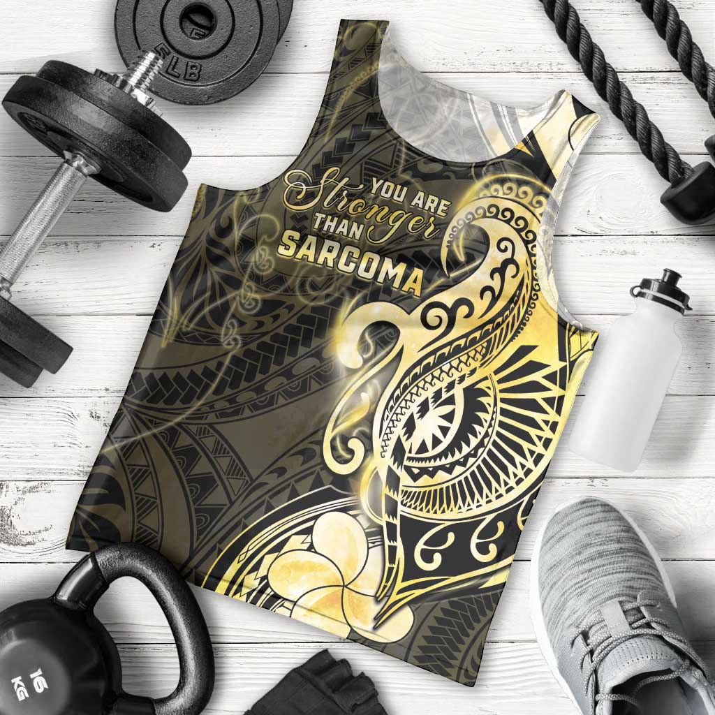 Sarcoma Awareness Men Tank Top You Are Stronger Than Sarcoma LT05 - Polynesian Pride
