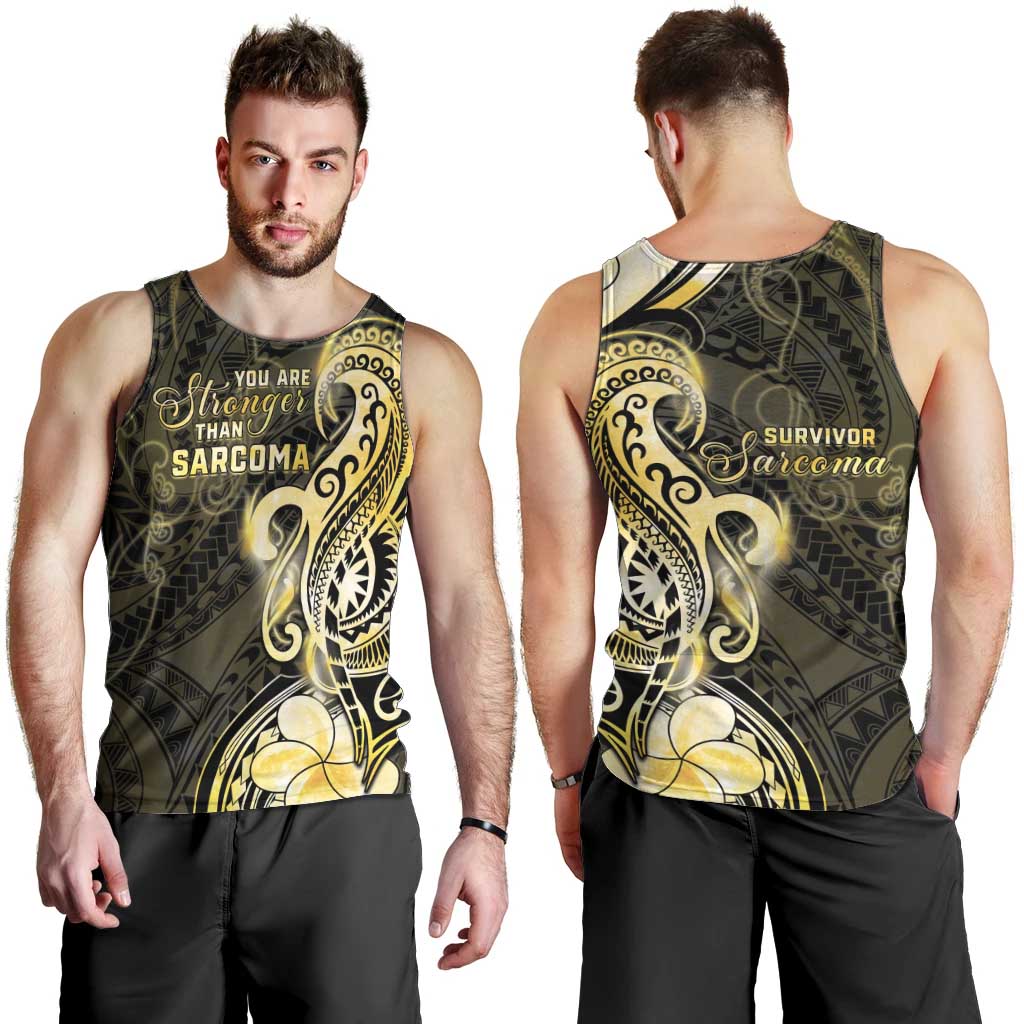 Sarcoma Awareness Men Tank Top You Are Stronger Than Sarcoma LT05 - Polynesian Pride