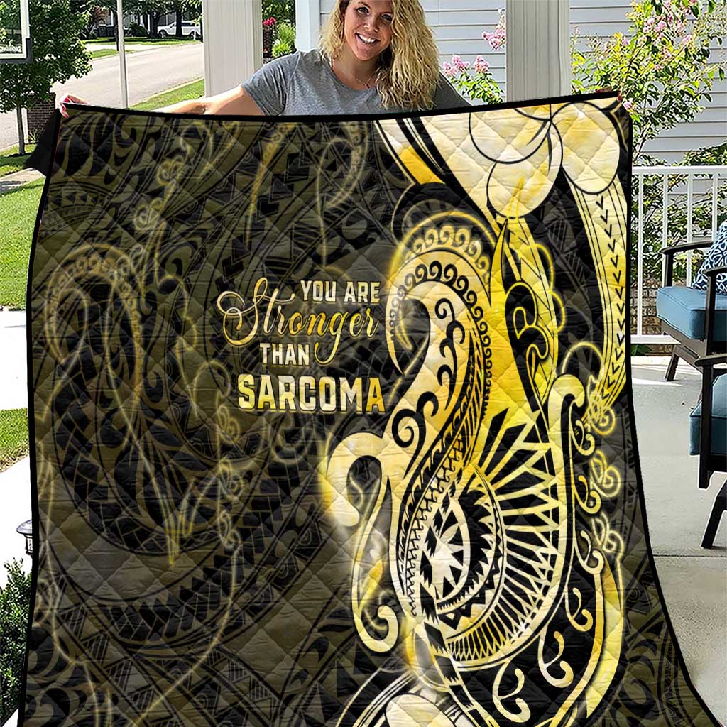 Sarcoma Awareness Quilt You Are Stronger Than Sarcoma