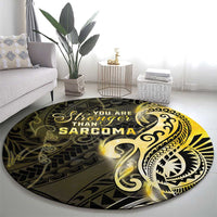 Sarcoma Awareness Round Carpet You Are Stronger Than Sarcoma