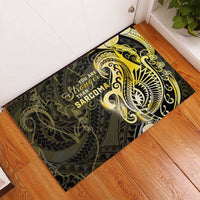 Sarcoma Awareness Rubber Doormat You Are Stronger Than Sarcoma LT05 - Polynesian Pride