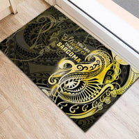 Sarcoma Awareness Rubber Doormat You Are Stronger Than Sarcoma LT05 - Polynesian Pride
