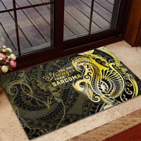 Sarcoma Awareness Rubber Doormat You Are Stronger Than Sarcoma LT05 - Polynesian Pride