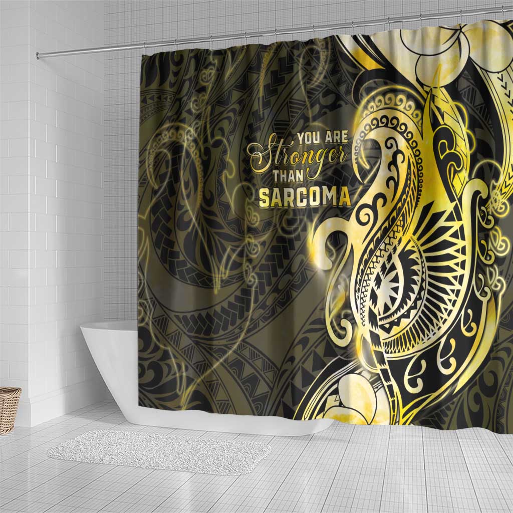 Sarcoma Awareness Shower Curtain You Are Stronger Than Sarcoma