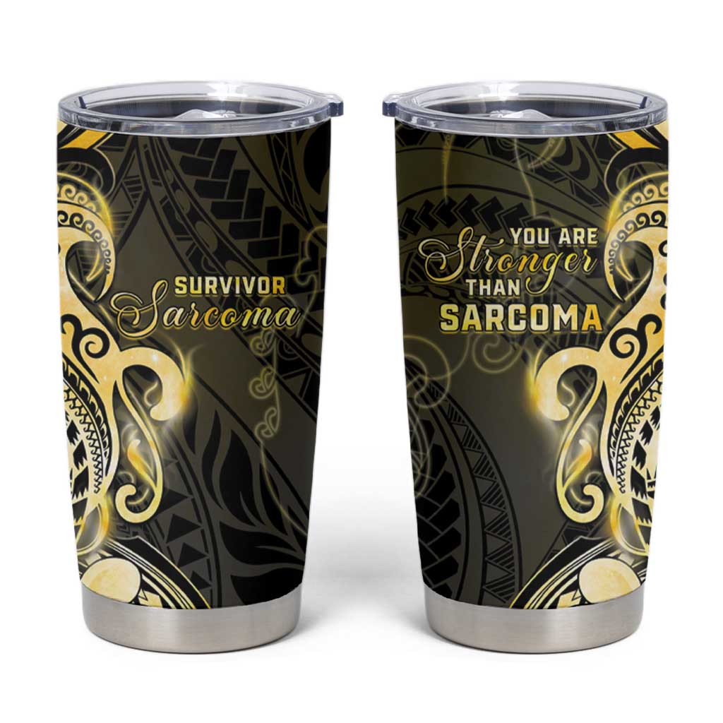 Sarcoma Awareness Tumbler Cup You Are Stronger Than Sarcoma