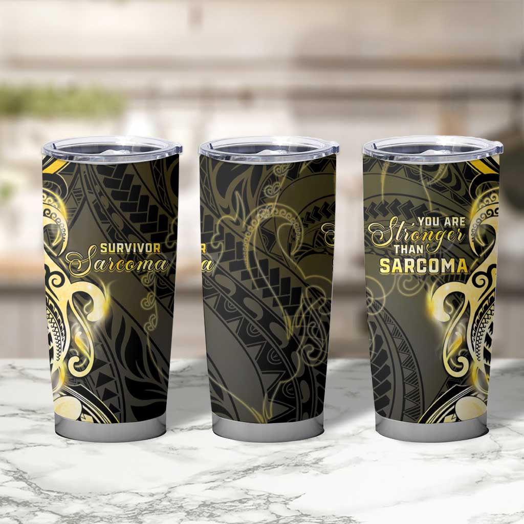 Sarcoma Awareness Tumbler Cup You Are Stronger Than Sarcoma