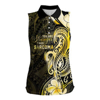 Sarcoma Awareness Women Sleeveless Polo Shirt You Are Stronger Than Sarcoma