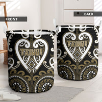 Aotearoa Waikato Tainui Laundry Basket Maori Tribal Pattern