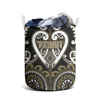 Aotearoa Waikato Tainui Laundry Basket Maori Tribal Pattern