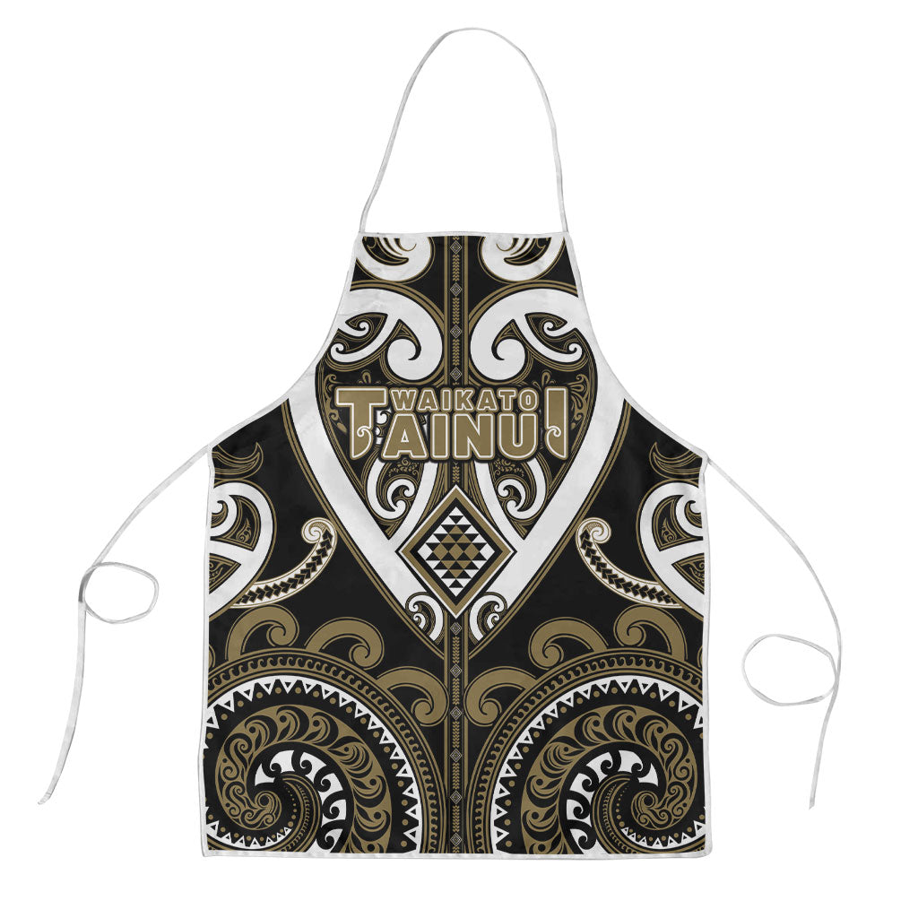 Aotearoa Waikato Tainui Apron Maori Tribal Pattern LT05 Dark Yellow - Polynesian Pride