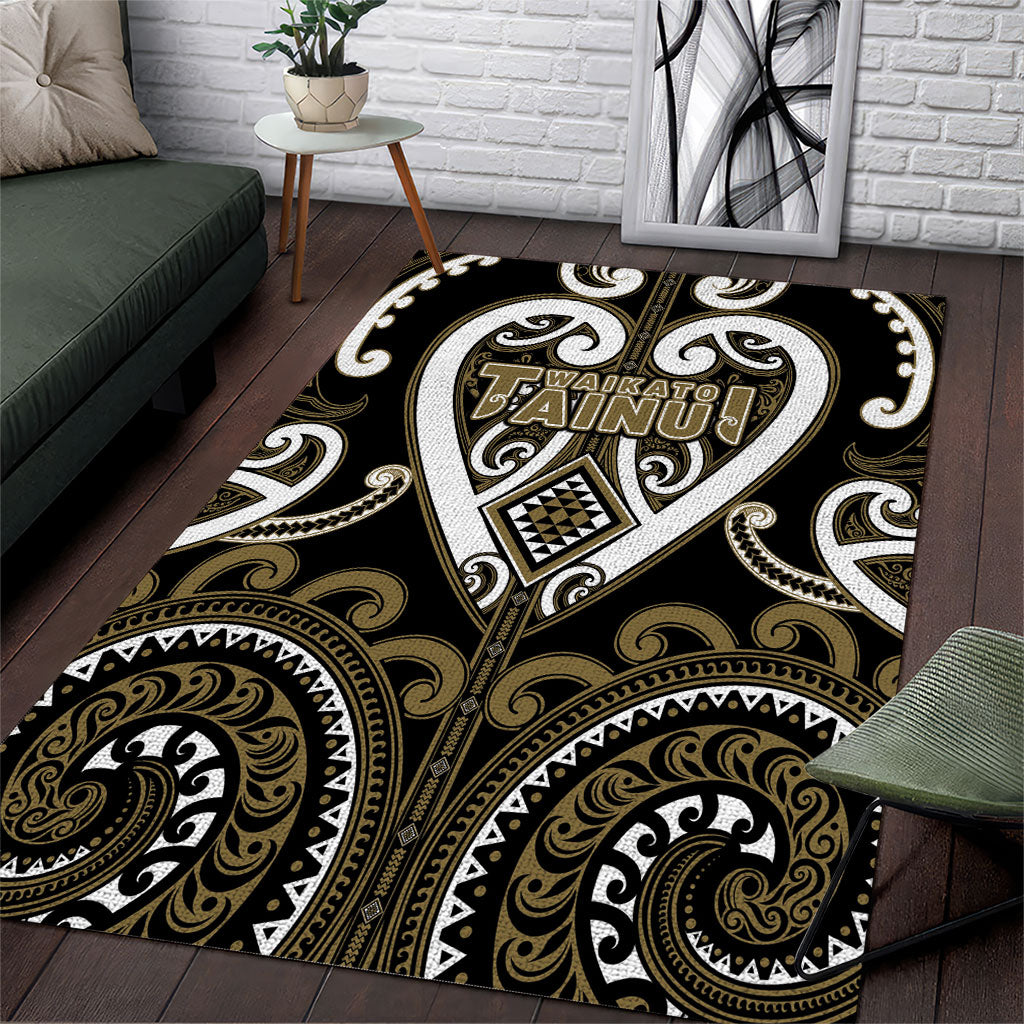 Aotearoa Waikato Tainui Area Rug Maori Tribal Pattern