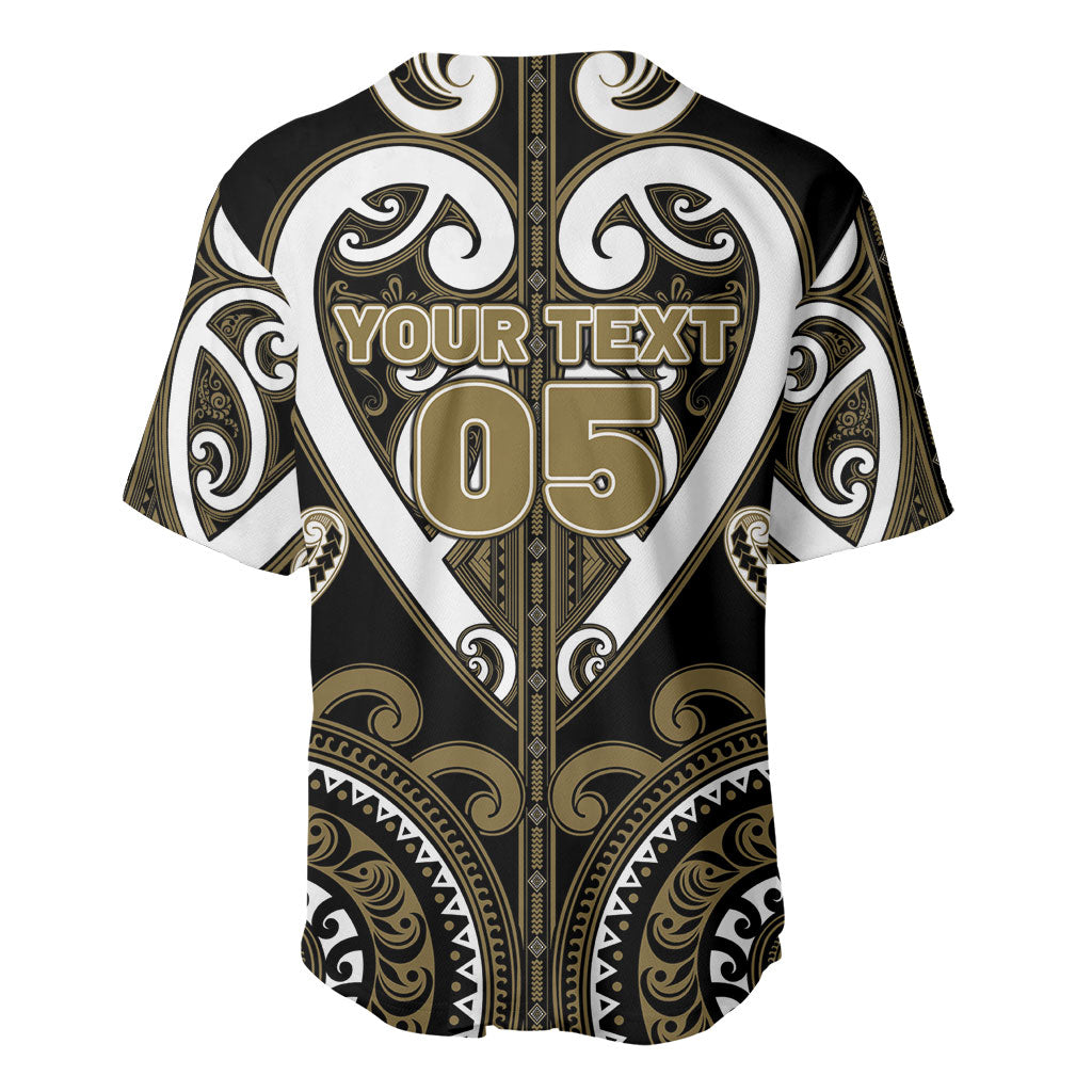 Custom Aotearoa Waikato Tainui Baseball Jersey Maori Tribal Pattern
