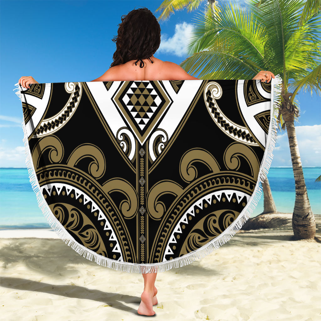 Aotearoa Waikato Tainui Beach Blanket Maori Tribal Pattern