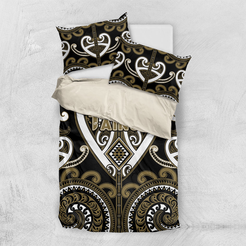 Aotearoa Waikato Tainui Bedding Set Maori Tribal Pattern