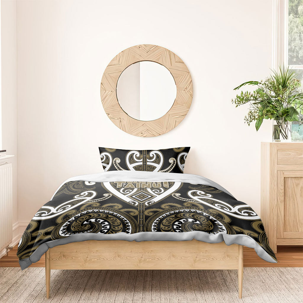 Aotearoa Waikato Tainui Bedding Set Maori Tribal Pattern