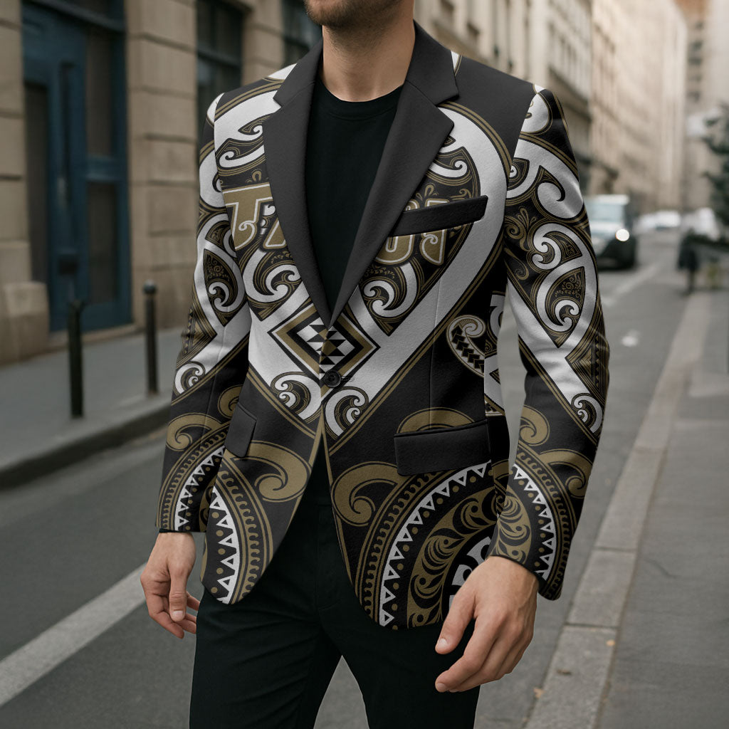 Custom Aotearoa Waikato Tainui Blazer Maori Tribal Pattern