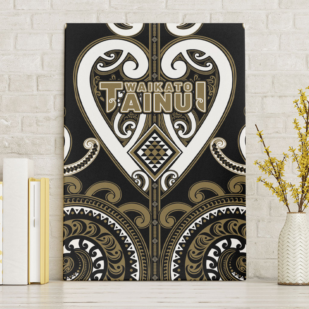 Aotearoa Waikato Tainui Canvas Wall Art Maori Tribal Pattern