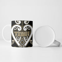 Custom Aotearoa Waikato Tainui Ceramic Mug Maori Tribal Pattern