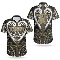 Custom Aotearoa Waikato Tainui Couples Matching Puletasi and Hawaiian Shirt Maori Tribal Pattern