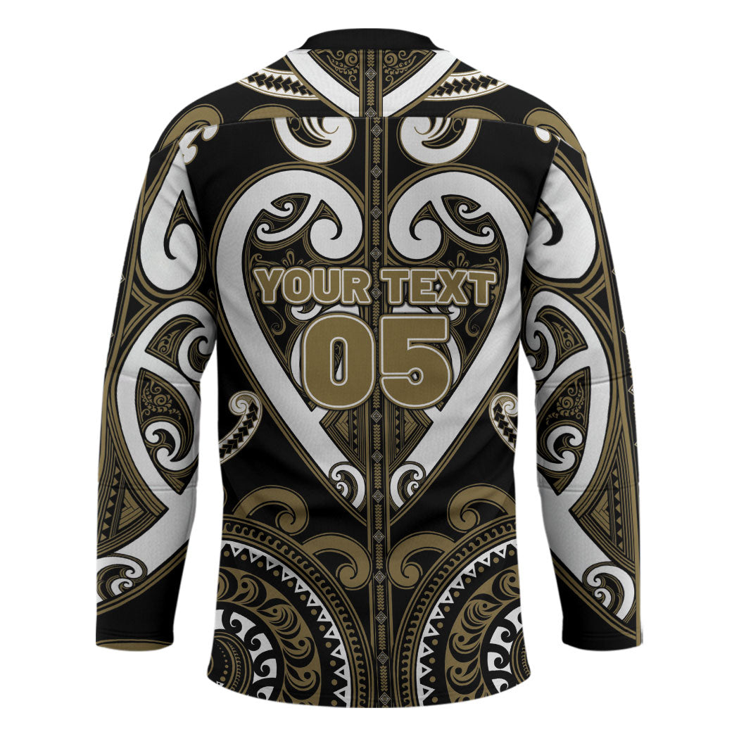 Custom Aotearoa Waikato Tainui Hockey Jersey Maori Tribal Pattern