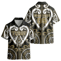 Custom Aotearoa Waikato Tainui Kid Hawaiian Shirt Maori Tribal Pattern