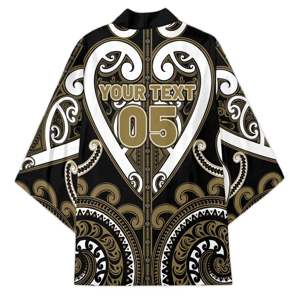Custom Aotearoa Waikato Tainui Kimono Maori Tribal Pattern