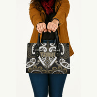 Aotearoa Waikato Tainui Leather Bag Maori Tribal Pattern