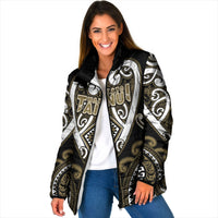 Custom Aotearoa Waikato Tainui Padded Jacket Maori Tribal Pattern