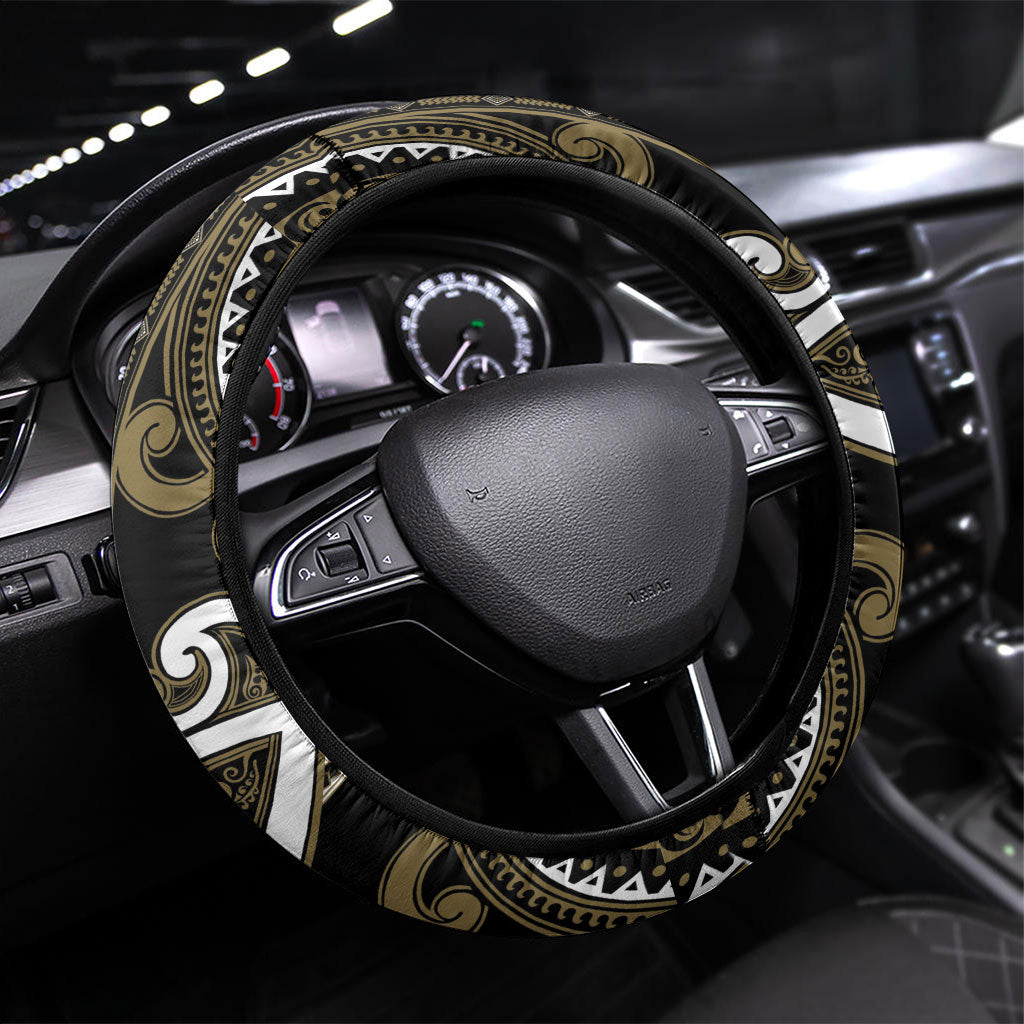 Aotearoa Waikato Tainui Steering Wheel Cover Maori Tribal Pattern
