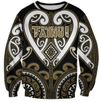 Custom Aotearoa Waikato Tainui Sweatshirt Maori Tribal Pattern