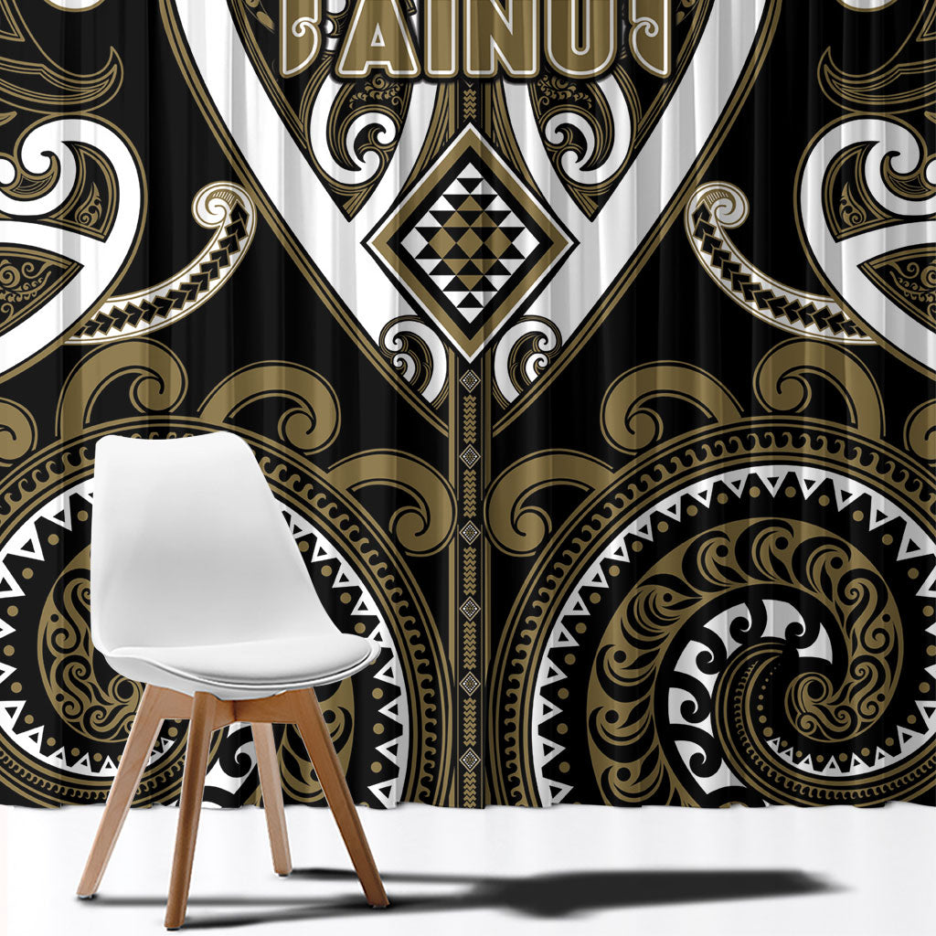 Aotearoa Waikato Tainui Window Curtain Maori Tribal Pattern