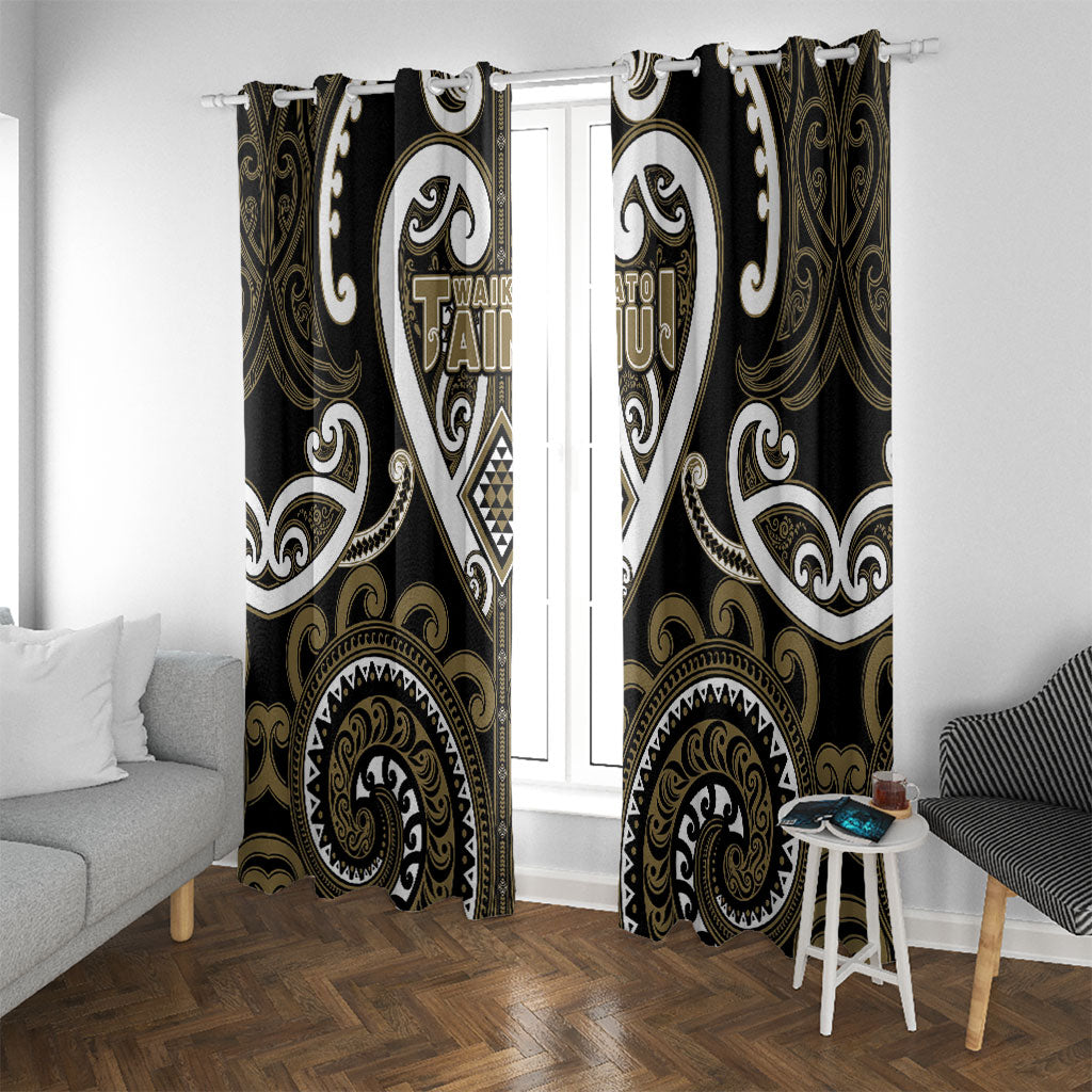 Aotearoa Waikato Tainui Window Curtain Maori Tribal Pattern
