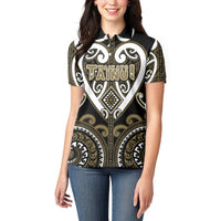 Custom Aotearoa Waikato Tainui Women Polo Shirt Maori Tribal Pattern