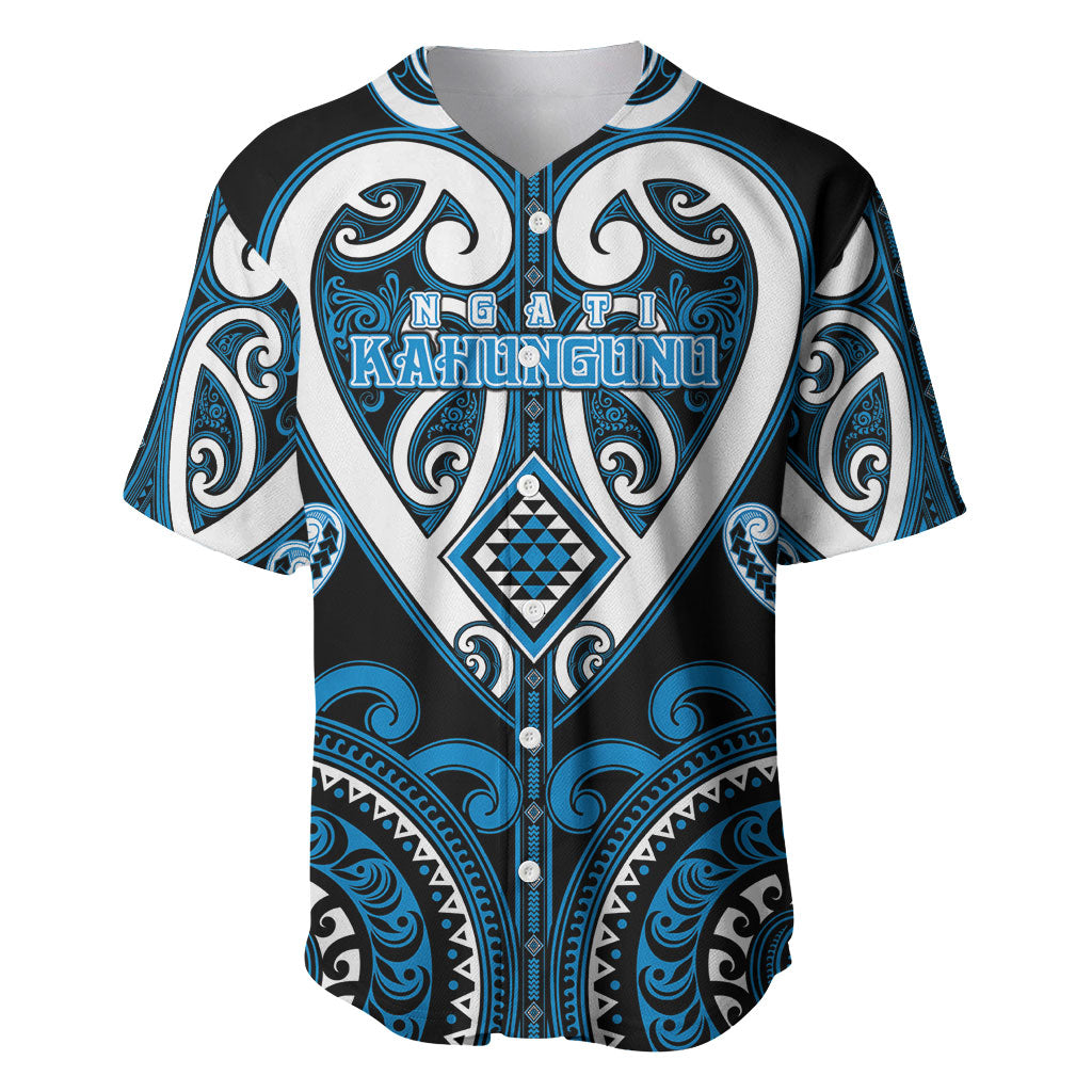 Custom Aotearoa Ngati Kahungunu Baseball Jersey Maori Tribal Pattern