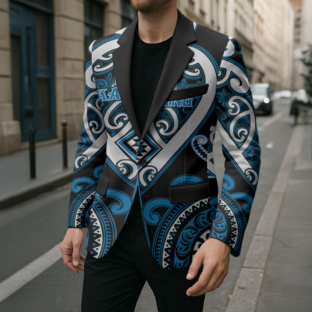 Custom Aotearoa Ngati Kahungunu Blazer Maori Tribal Pattern