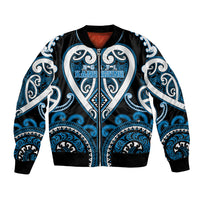 Custom Aotearoa Ngati Kahungunu Bomber Jacket Maori Tribal Pattern