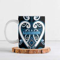 Custom Aotearoa Ngati Kahungunu Ceramic Mug Maori Tribal Pattern